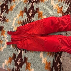 L.L. Bean Kids Red Overalls
